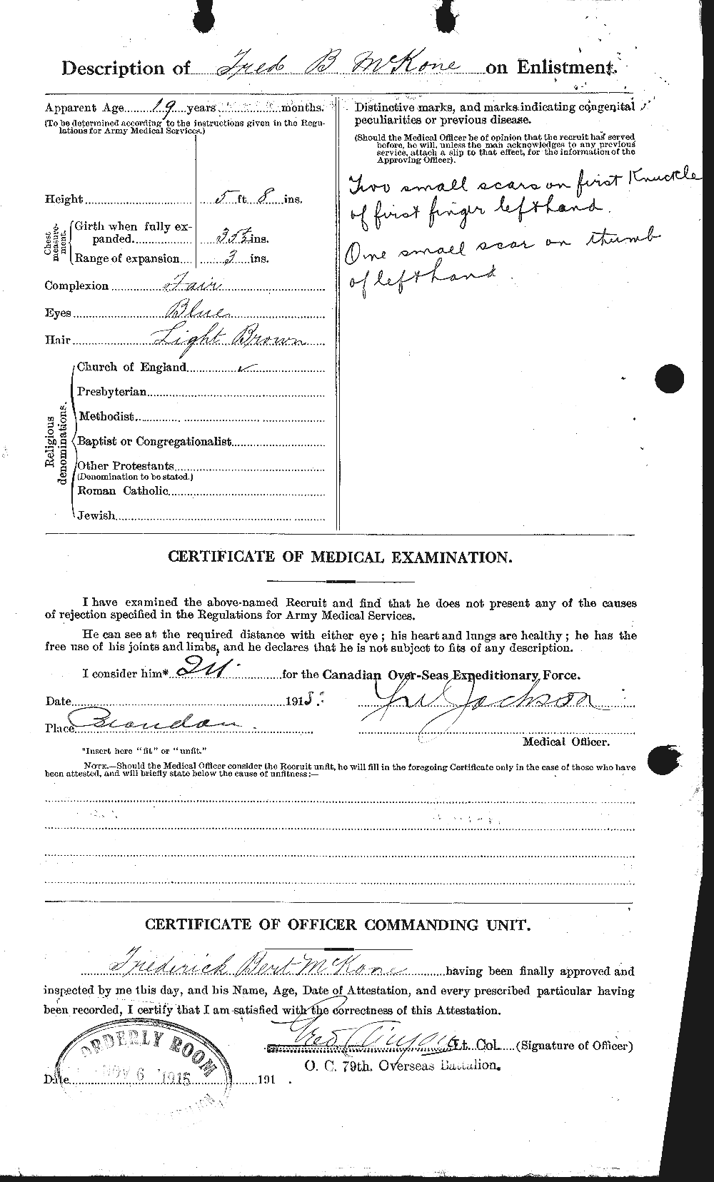 Personnel Records of the First World War - CEF 530774b