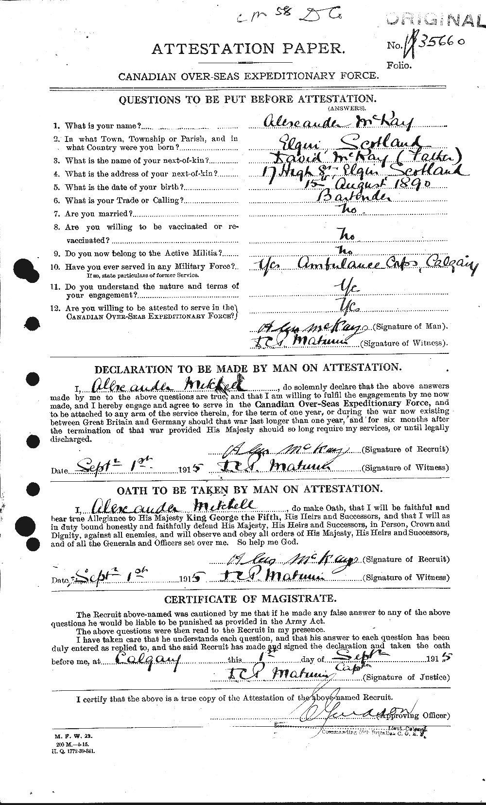 Personnel Records of the First World War - CEF 530904a