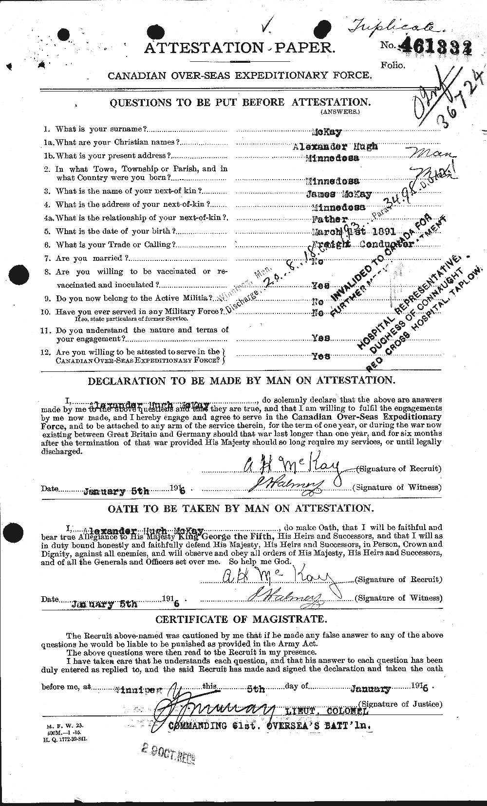 Personnel Records of the First World War - CEF 530941a