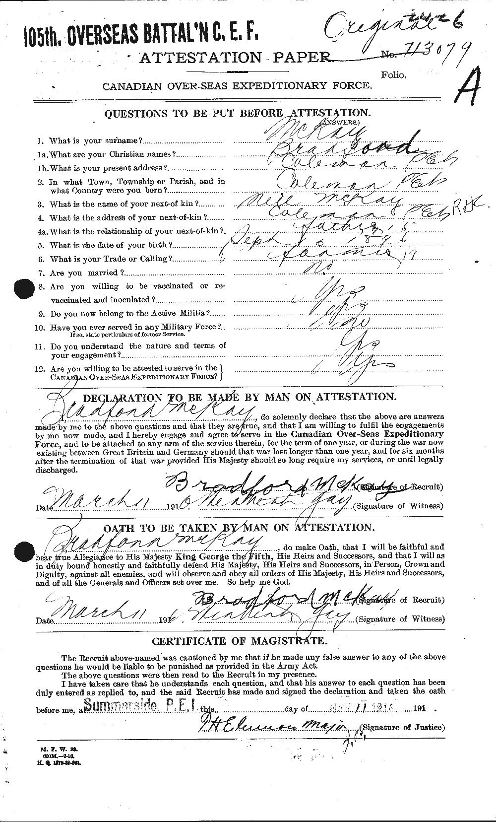 Personnel Records of the First World War - CEF 531044a