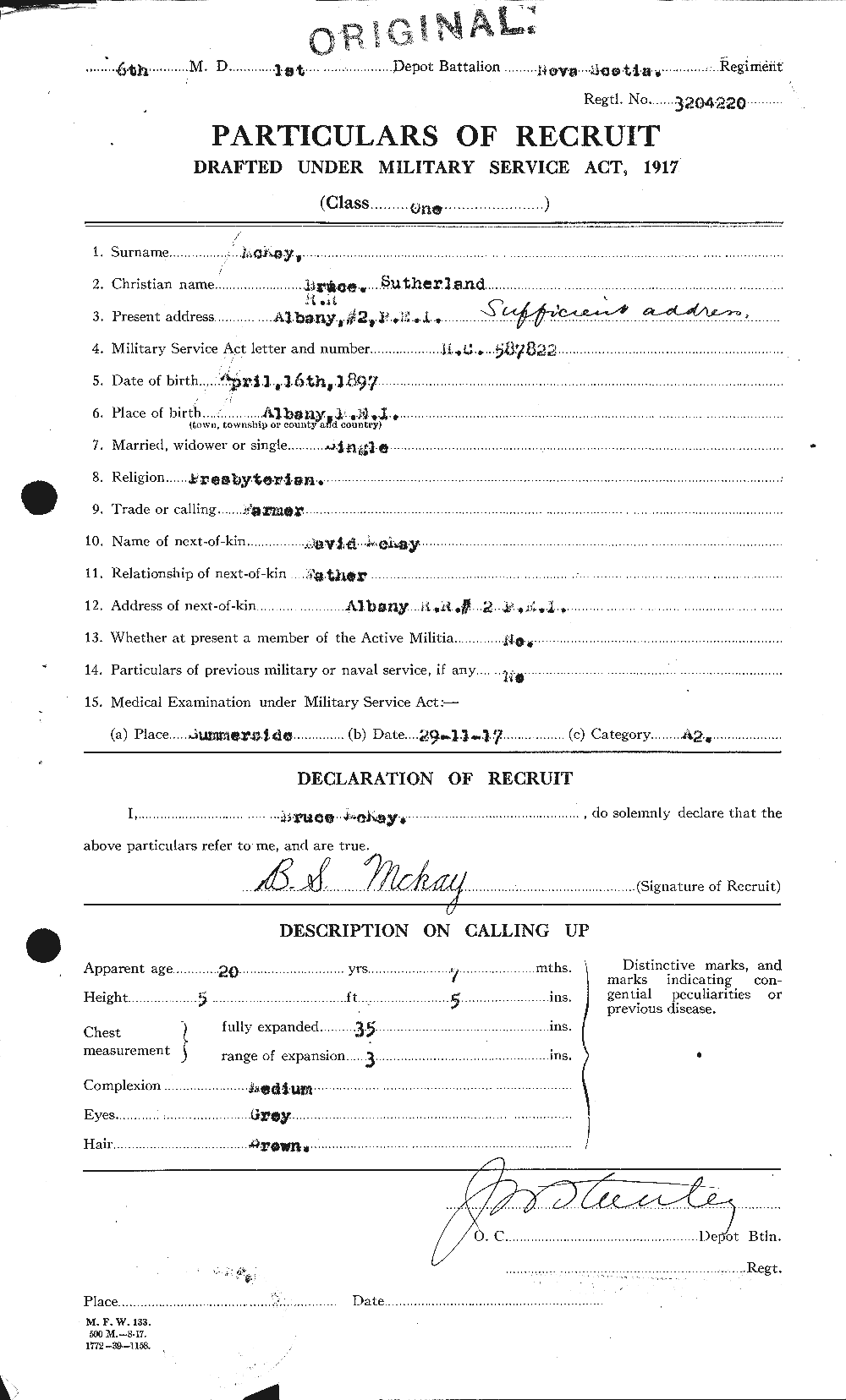 Personnel Records of the First World War - CEF 531045a