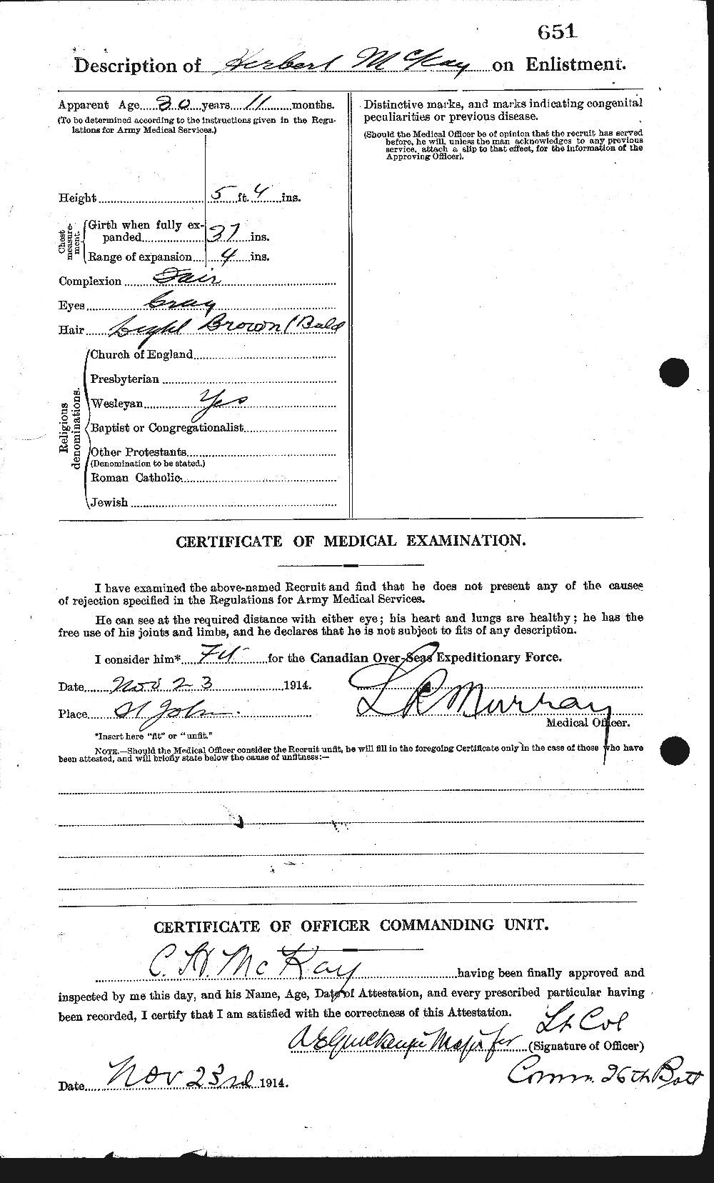 Personnel Records of the First World War - CEF 531046b