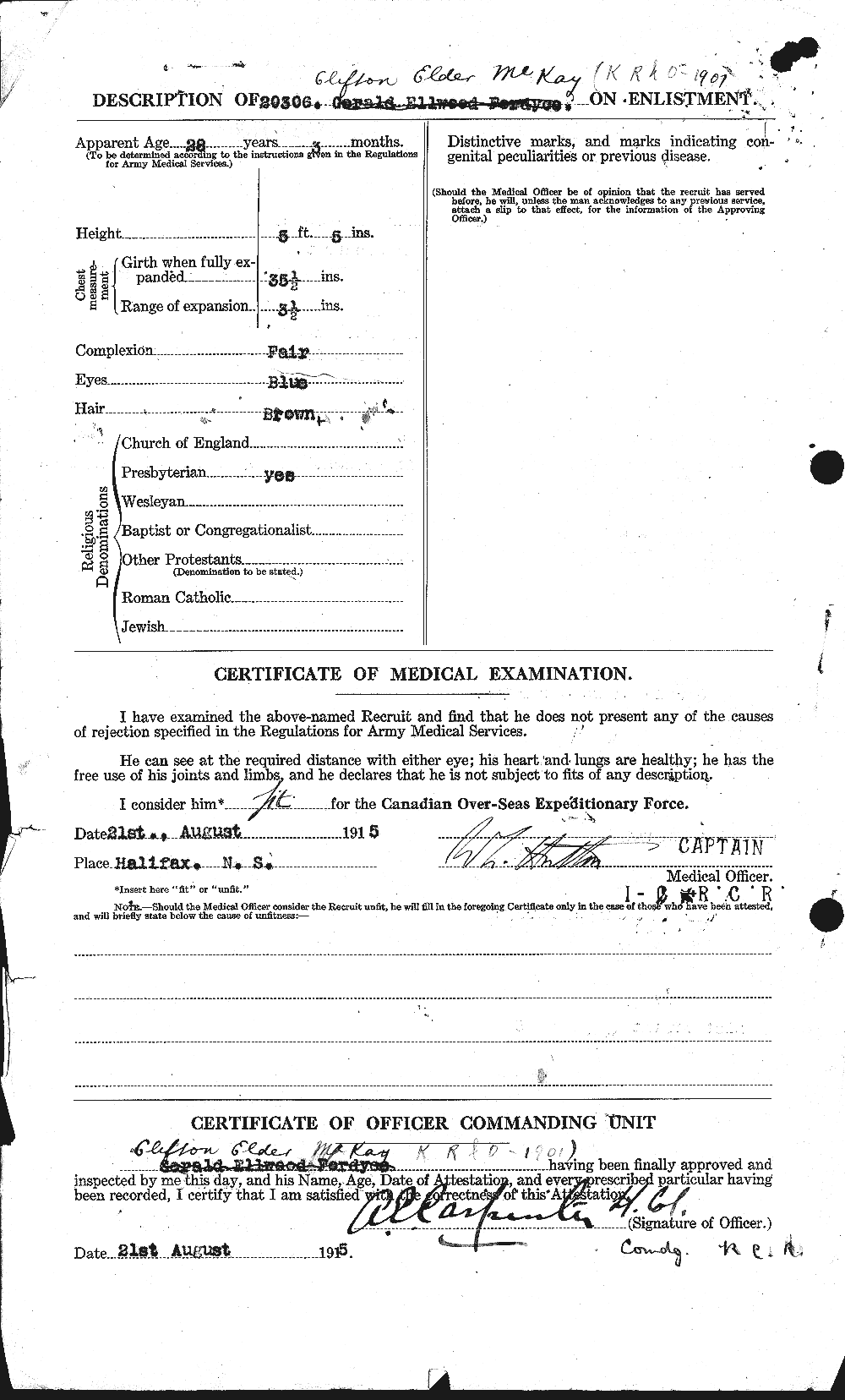 Personnel Records of the First World War - CEF 531097b