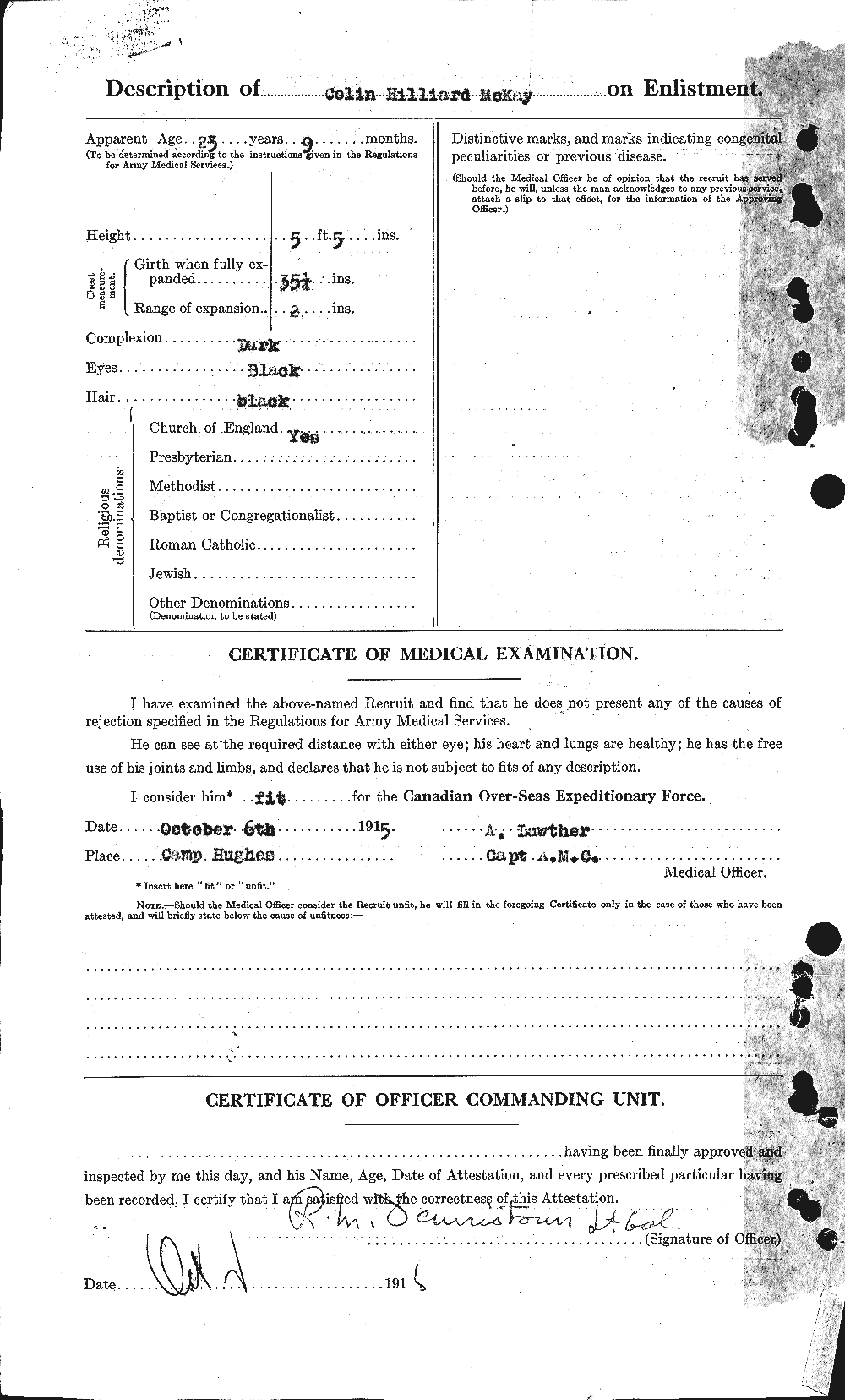 Personnel Records of the First World War - CEF 531099b