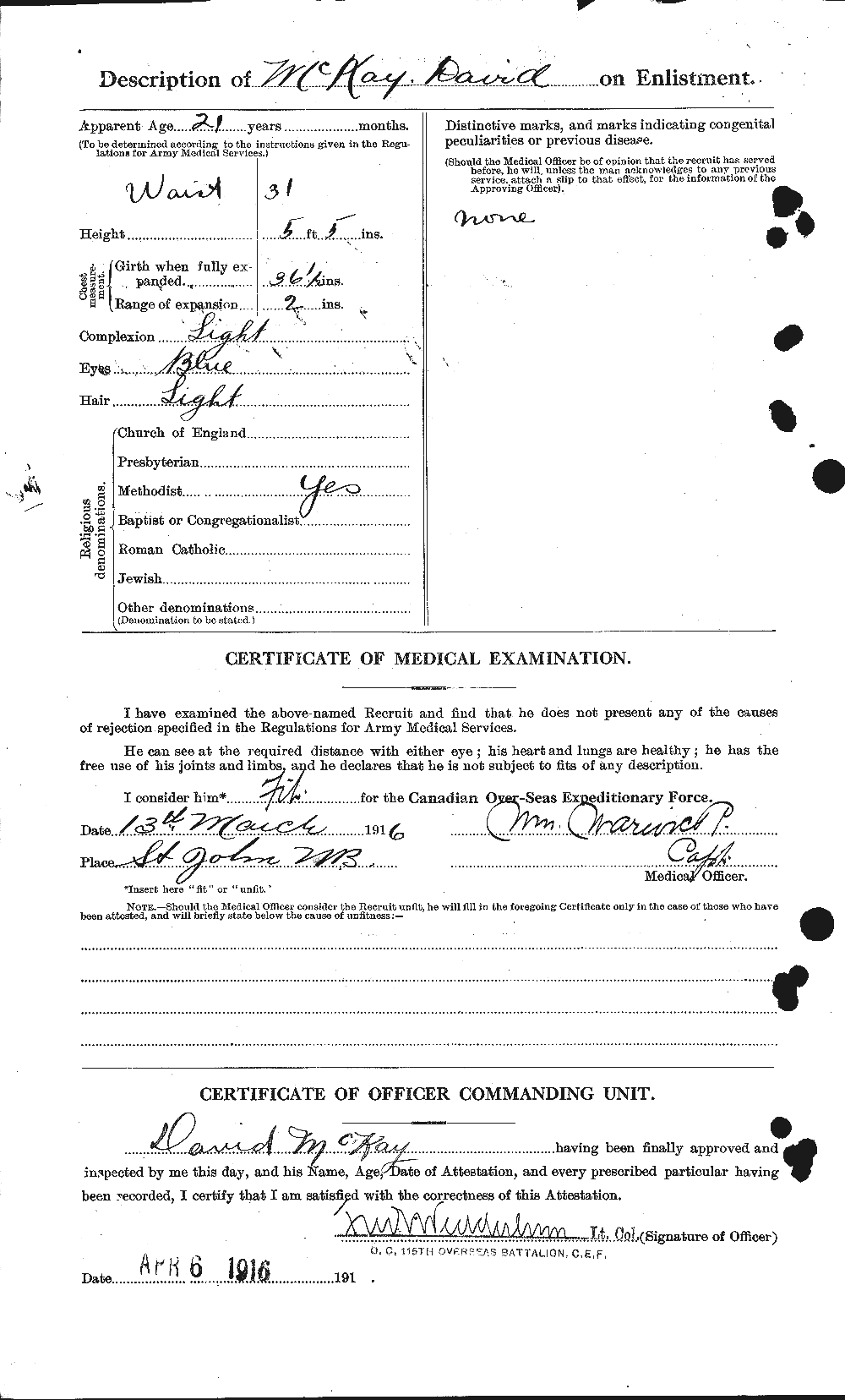 Personnel Records of the First World War - CEF 531134b