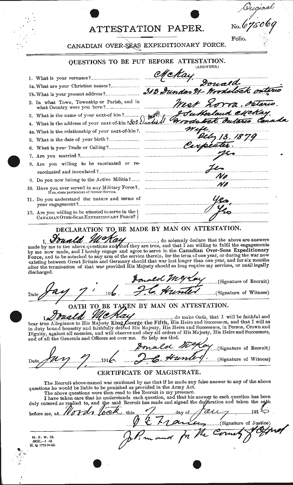 Personnel Records of the First World War - CEF 531157a