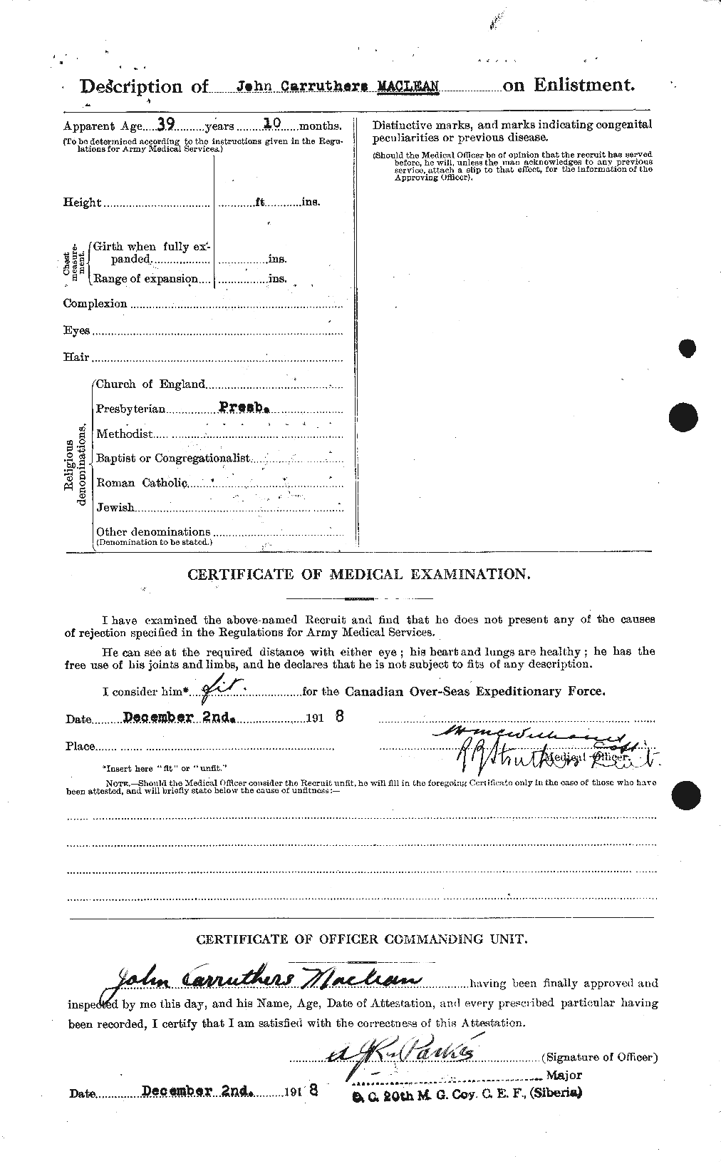 Personnel Records of the First World War - CEF 531802b