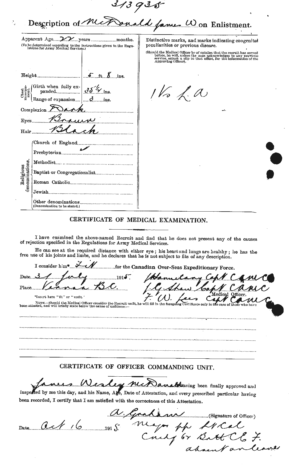 Personnel Records of the First World War - CEF 532162b