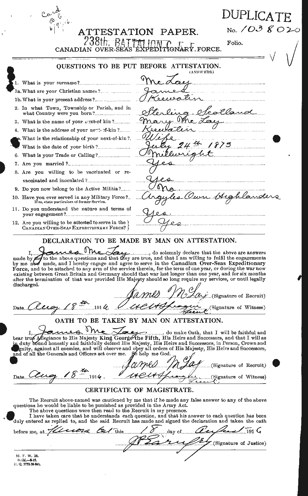 Personnel Records of the First World War - CEF 532672a