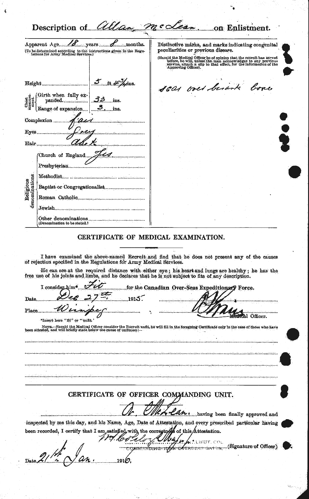 Personnel Records of the First World War - CEF 532776b