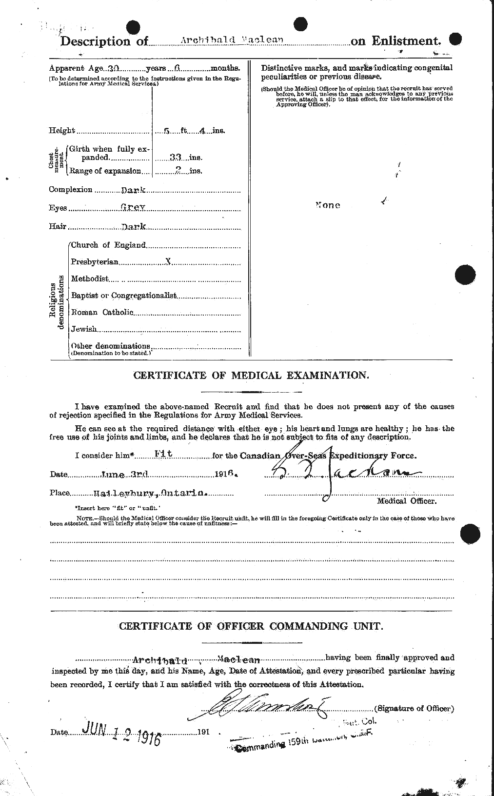 Personnel Records of the First World War - CEF 532837b