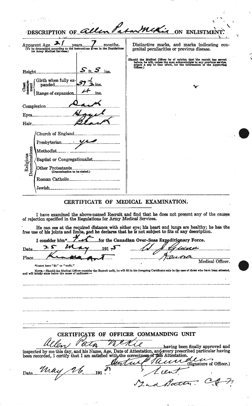 Personnel Records of the First World War - CEF 533731b