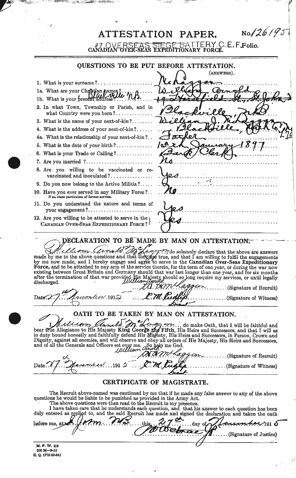 Personnel Records of the First World War - CEF 533988a