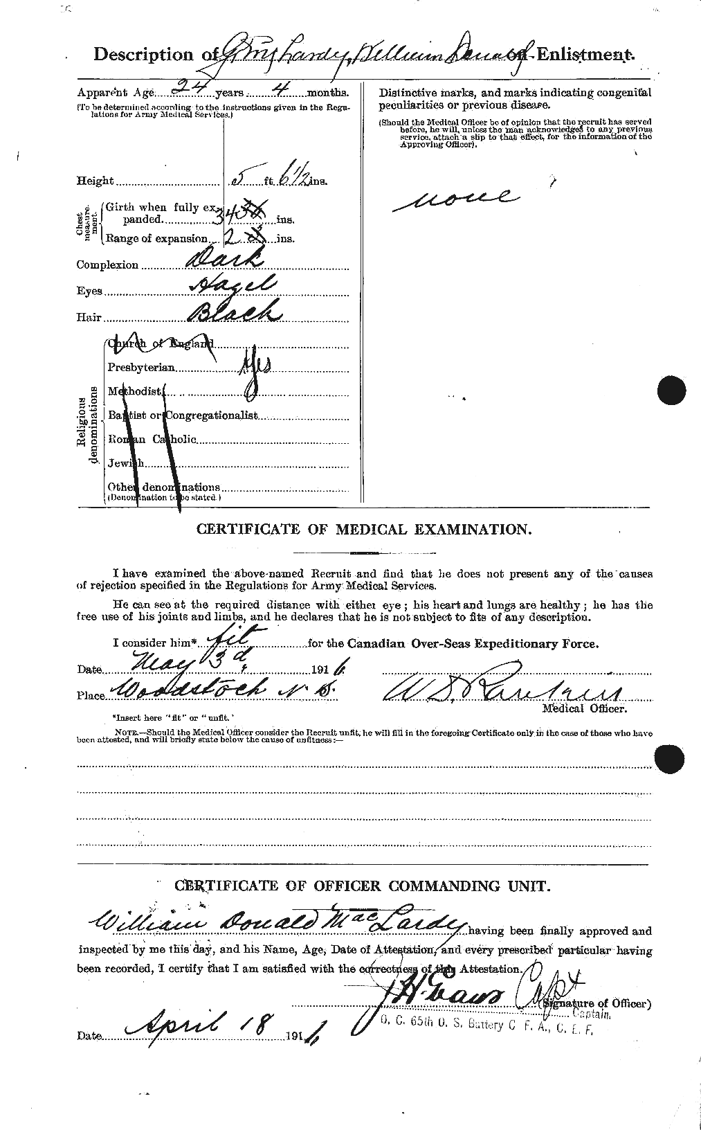 Personnel Records of the First World War - CEF 534028b
