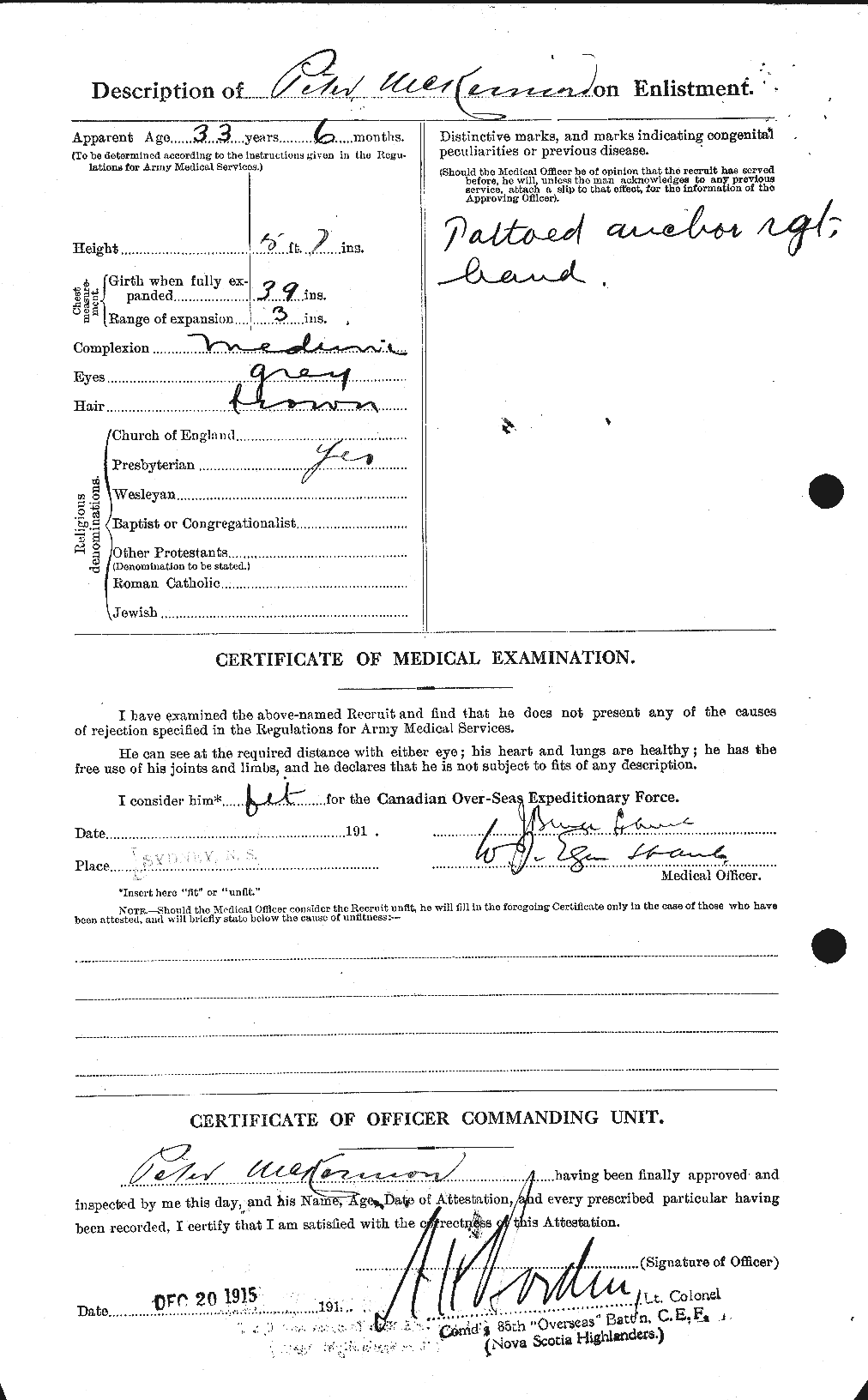 Personnel Records of the First World War - CEF 534227b