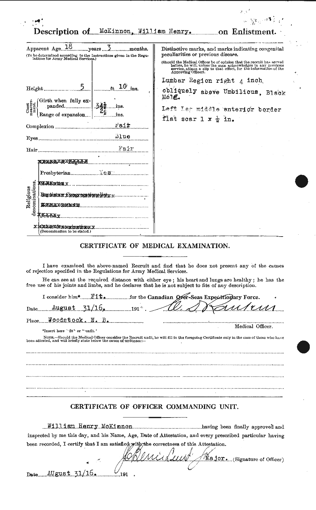 Dossiers du Personnel de la Première Guerre mondiale - CEC 534329b