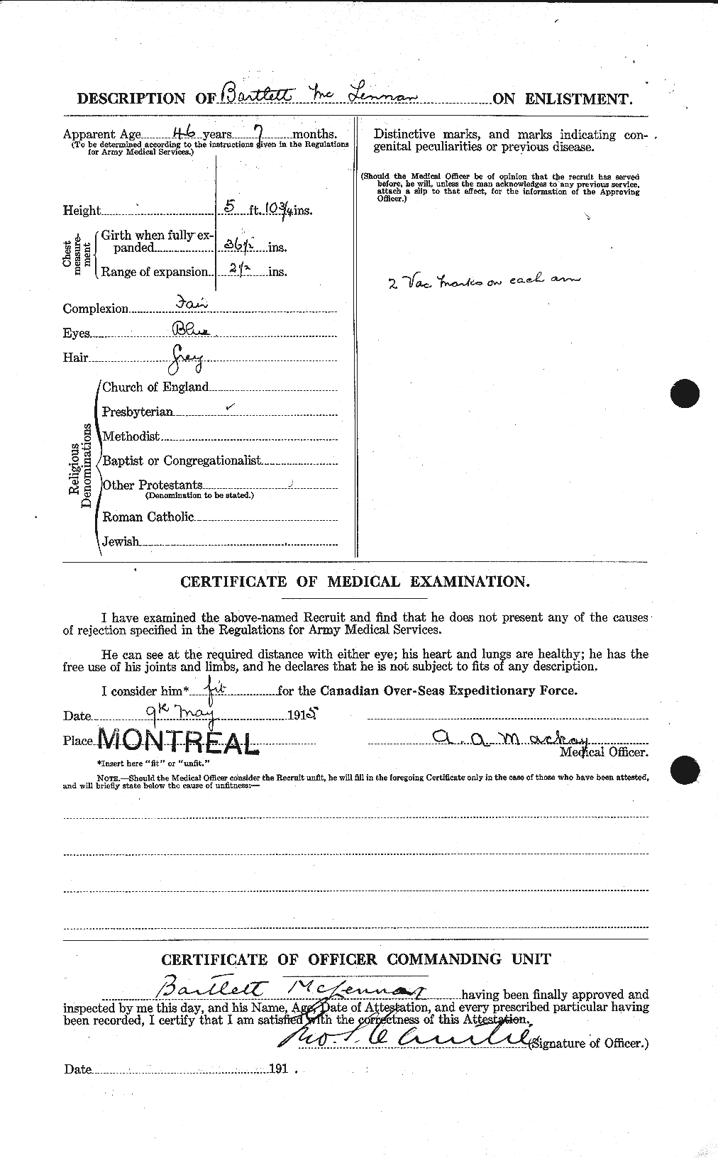 Dossiers du Personnel de la Première Guerre mondiale - CEC 534427b