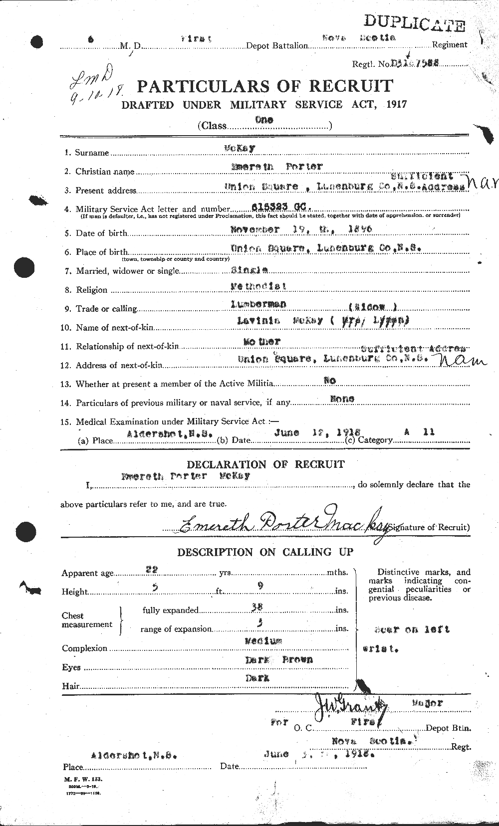Personnel Records of the First World War - CEF 534583a