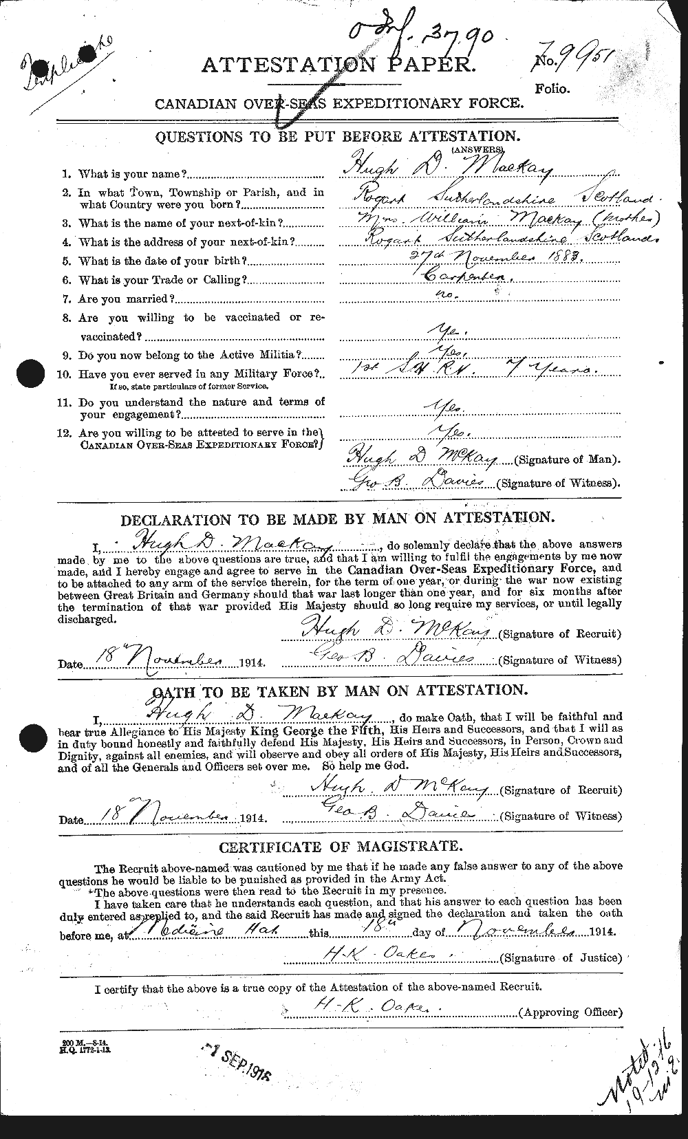 Personnel Records of the First World War - CEF 534776a