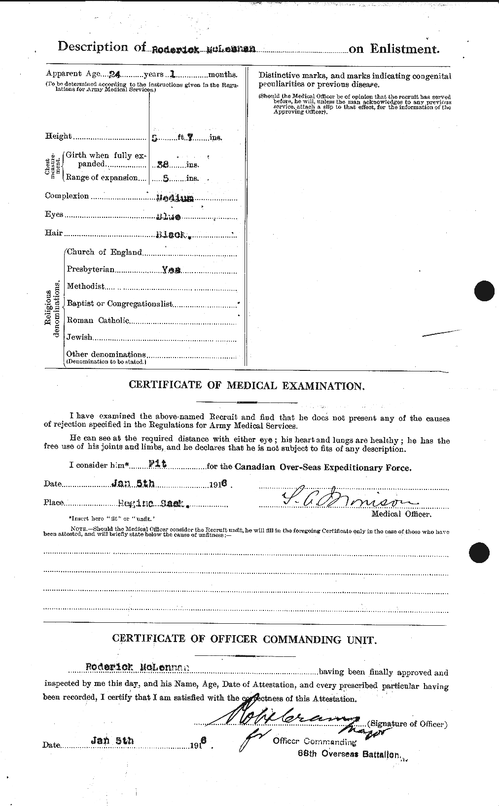 Personnel Records of the First World War - CEF 536611b