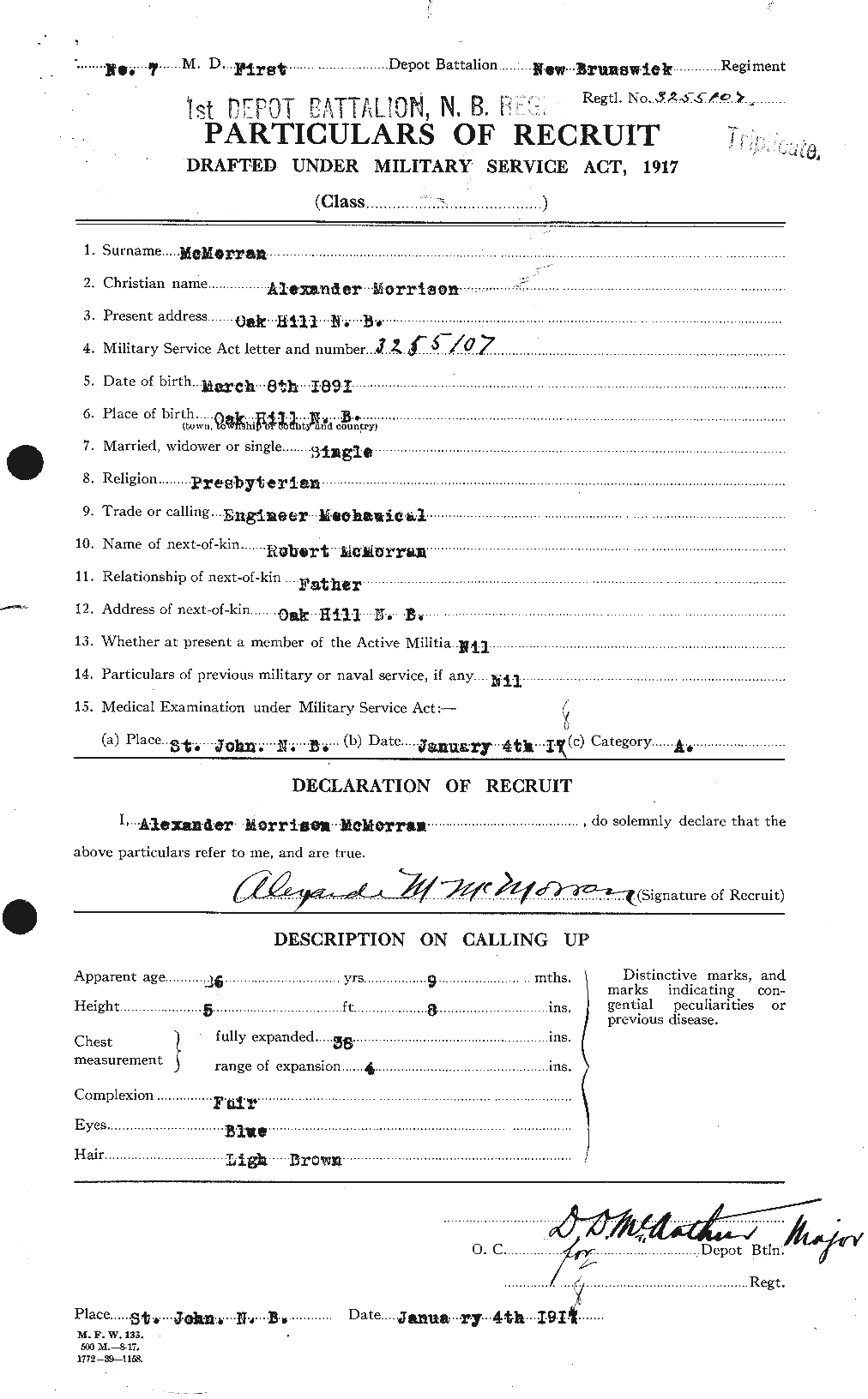 Personnel Records of the First World War - CEF 537103a