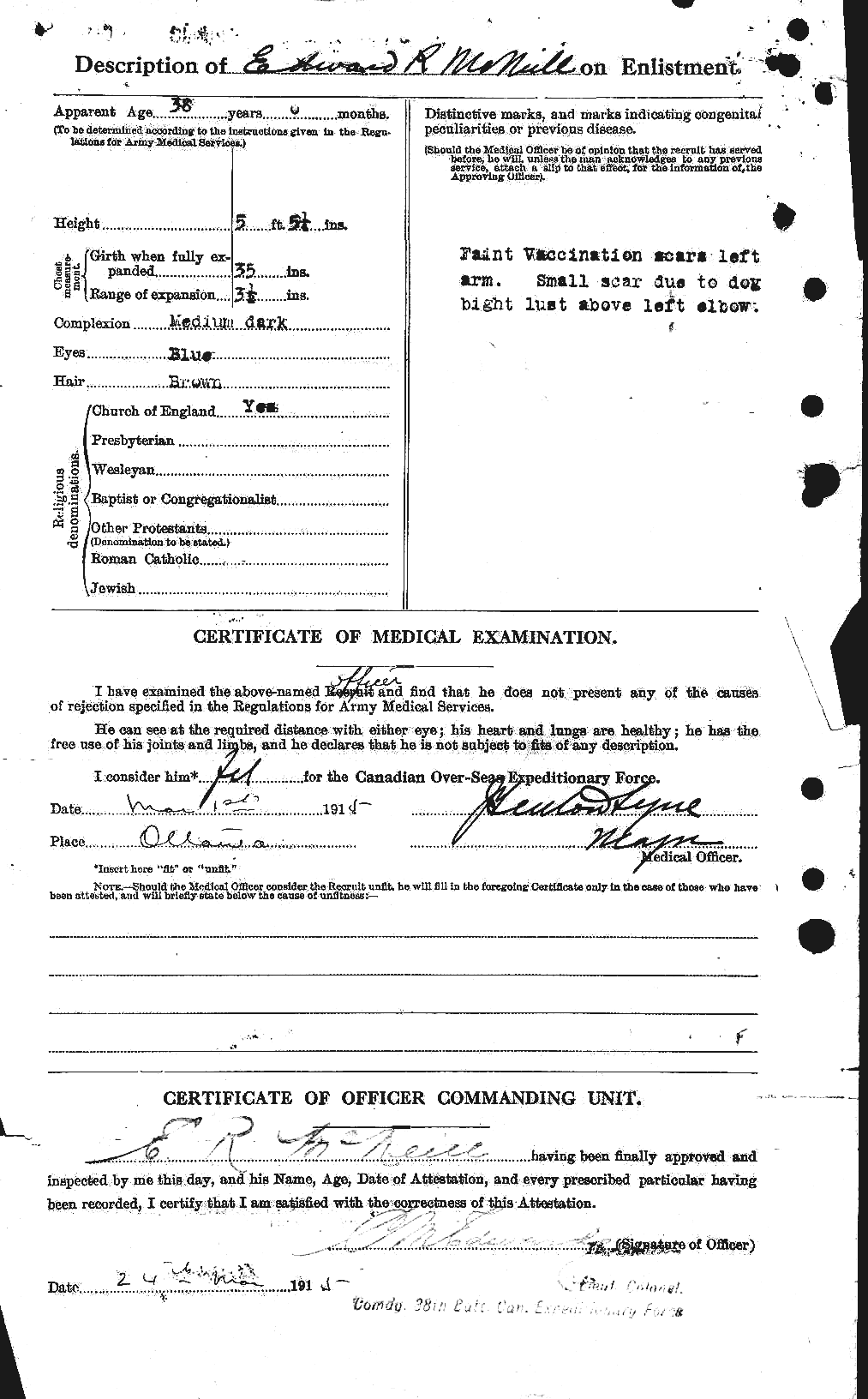 Personnel Records of the First World War - CEF 538908b
