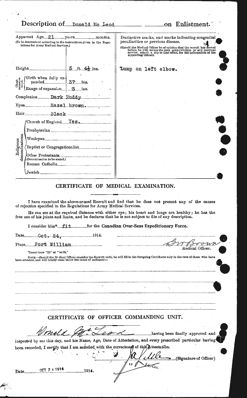 Personnel Records of the First World War - CEF 540411b