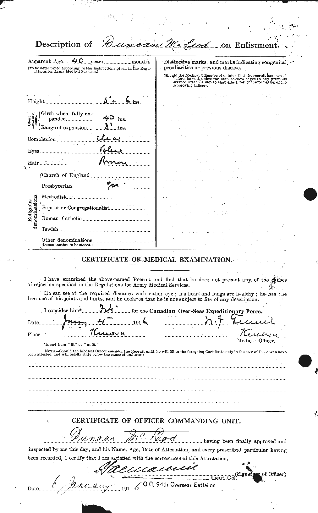 Personnel Records of the First World War - CEF 540509b