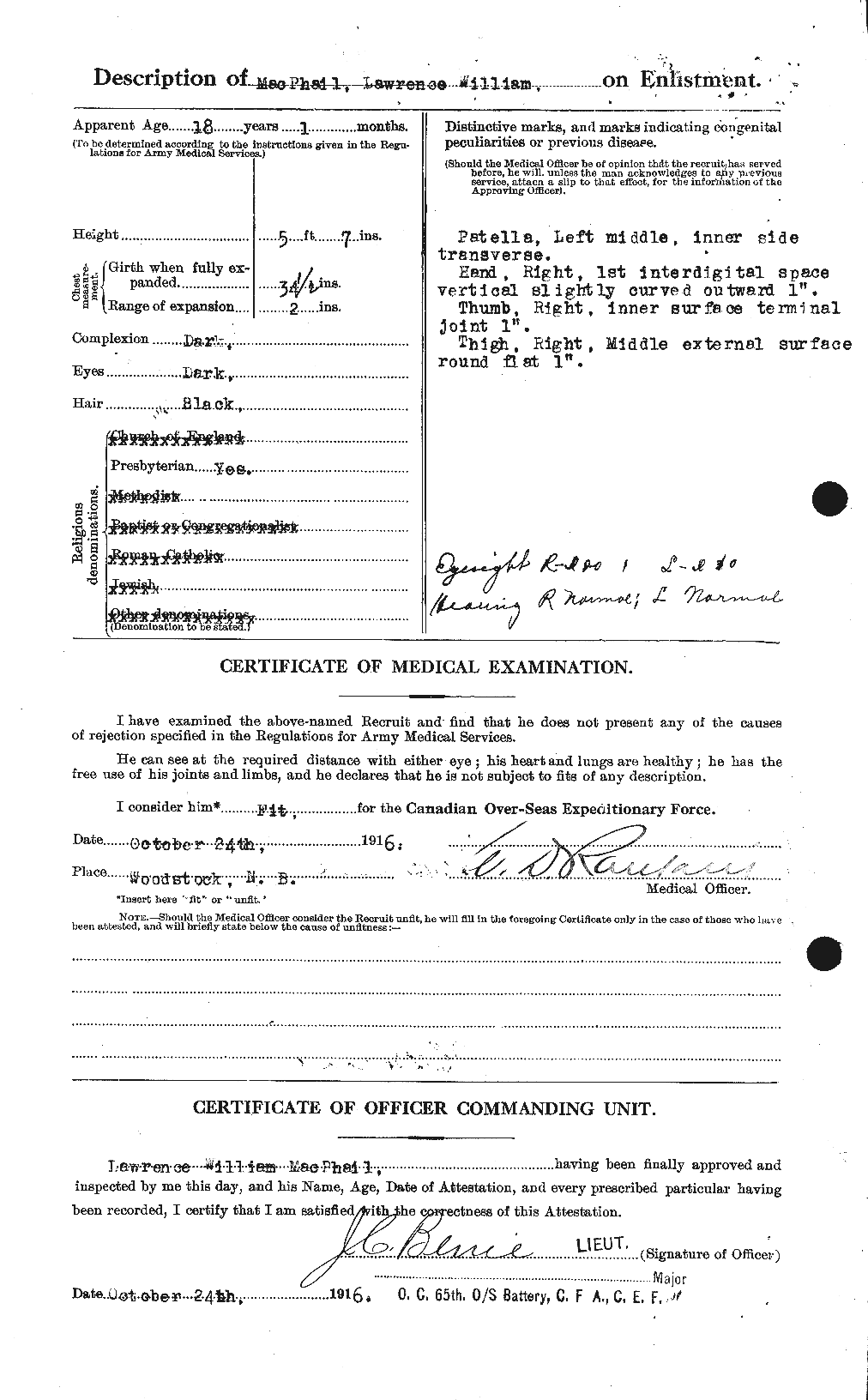 Personnel Records of the First World War - CEF 540887b