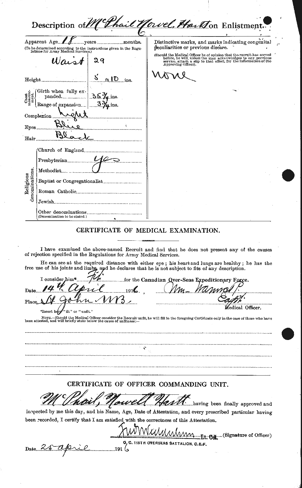 Personnel Records of the First World War - CEF 540906b