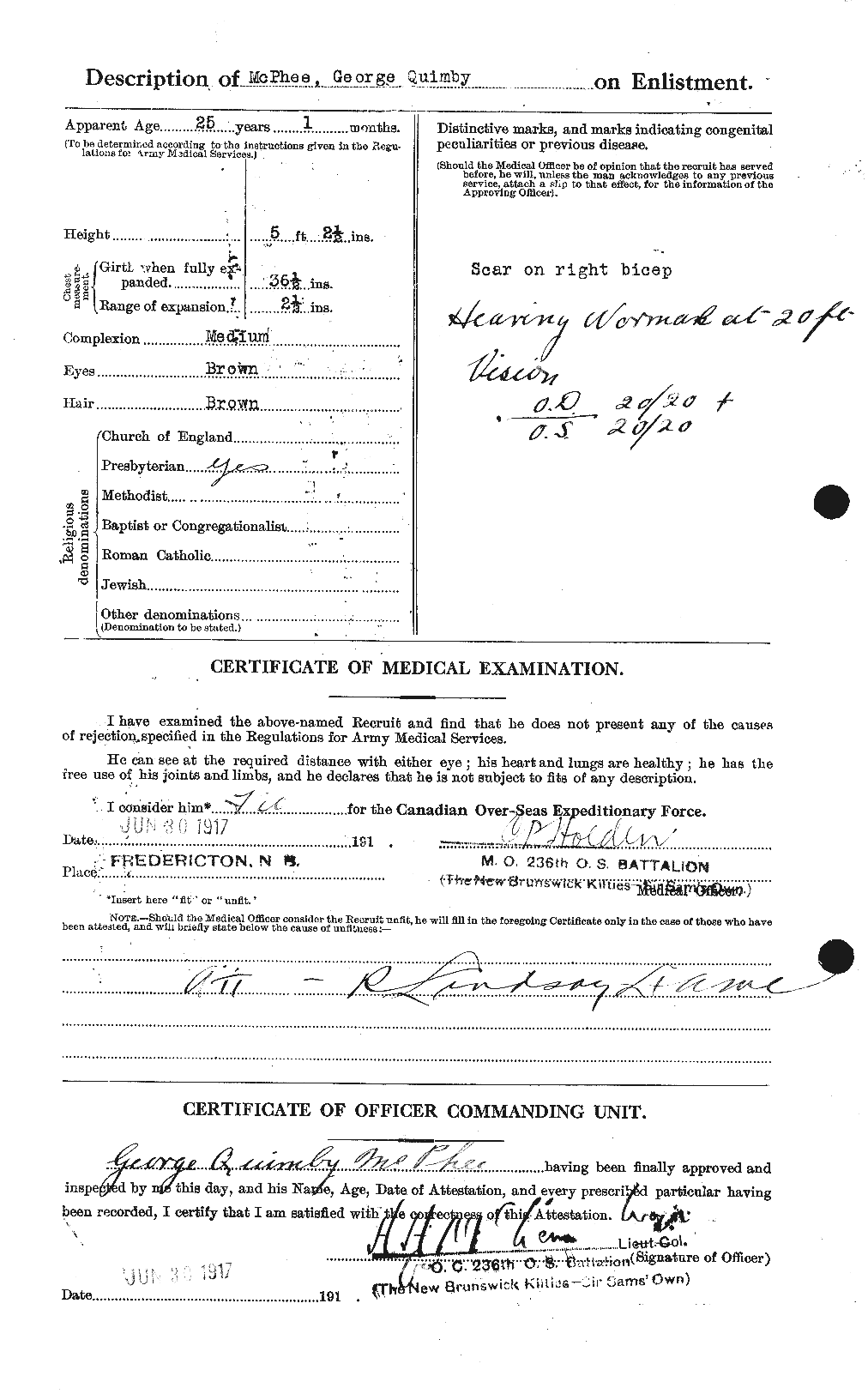 Personnel Records of the First World War - CEF 541053b