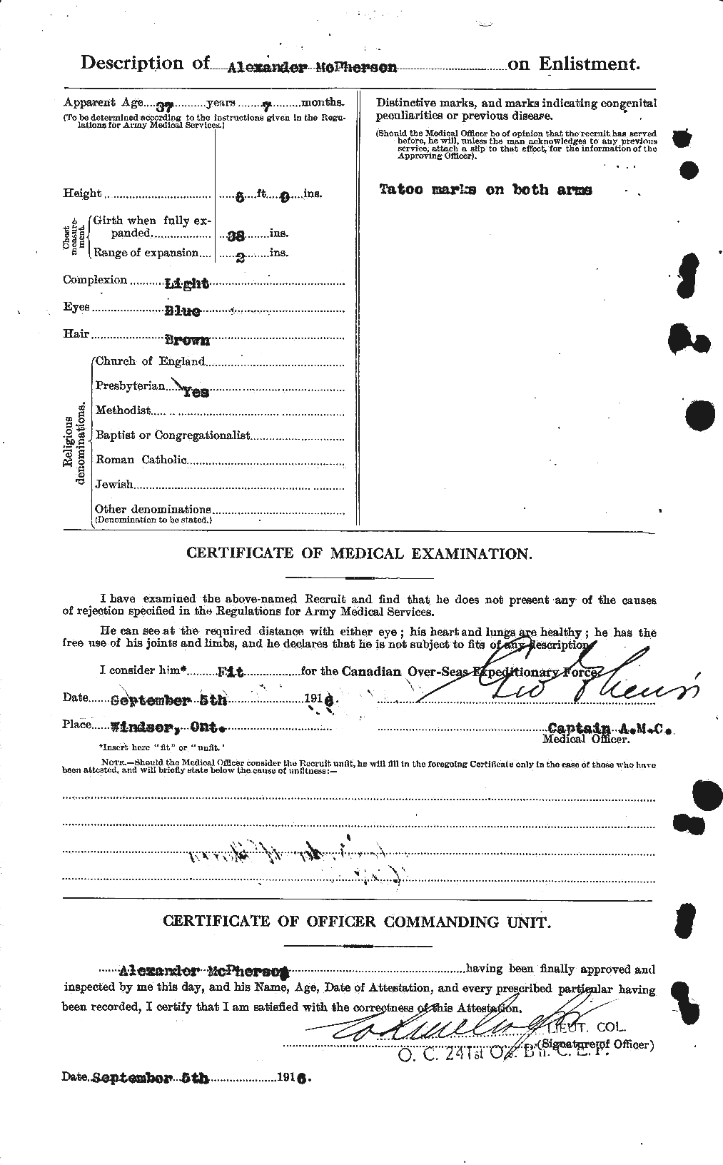 Personnel Records of the First World War - CEF 541337b
