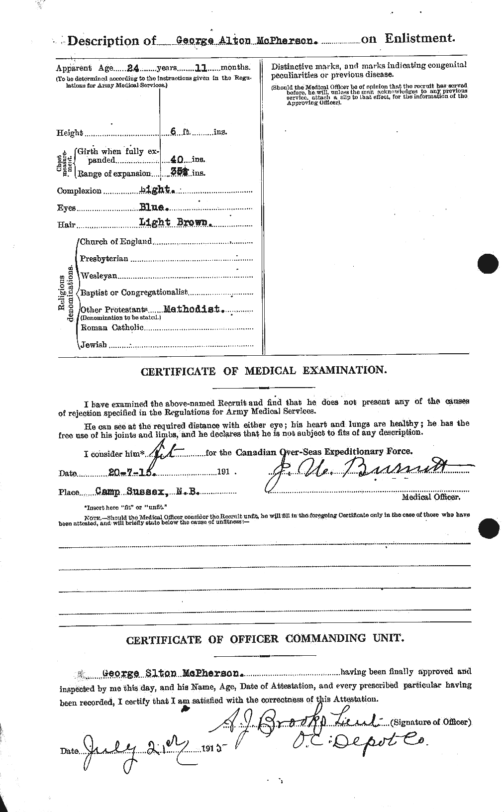 Personnel Records of the First World War - CEF 541558b