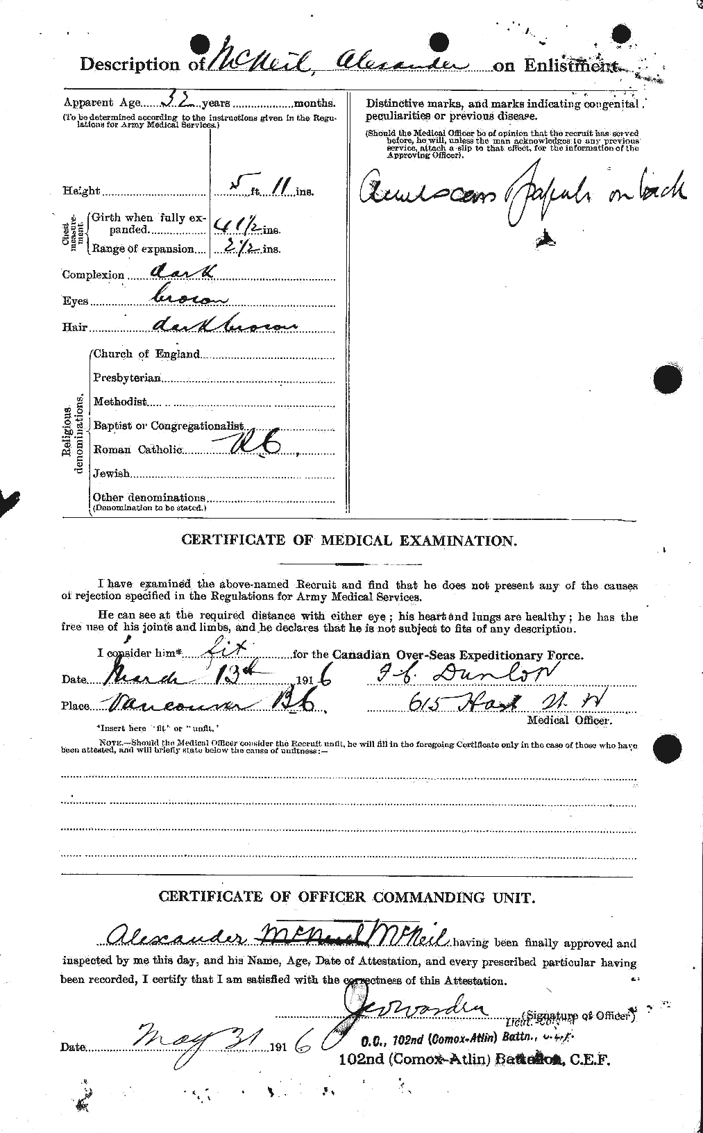 Personnel Records of the First World War - CEF 541694b