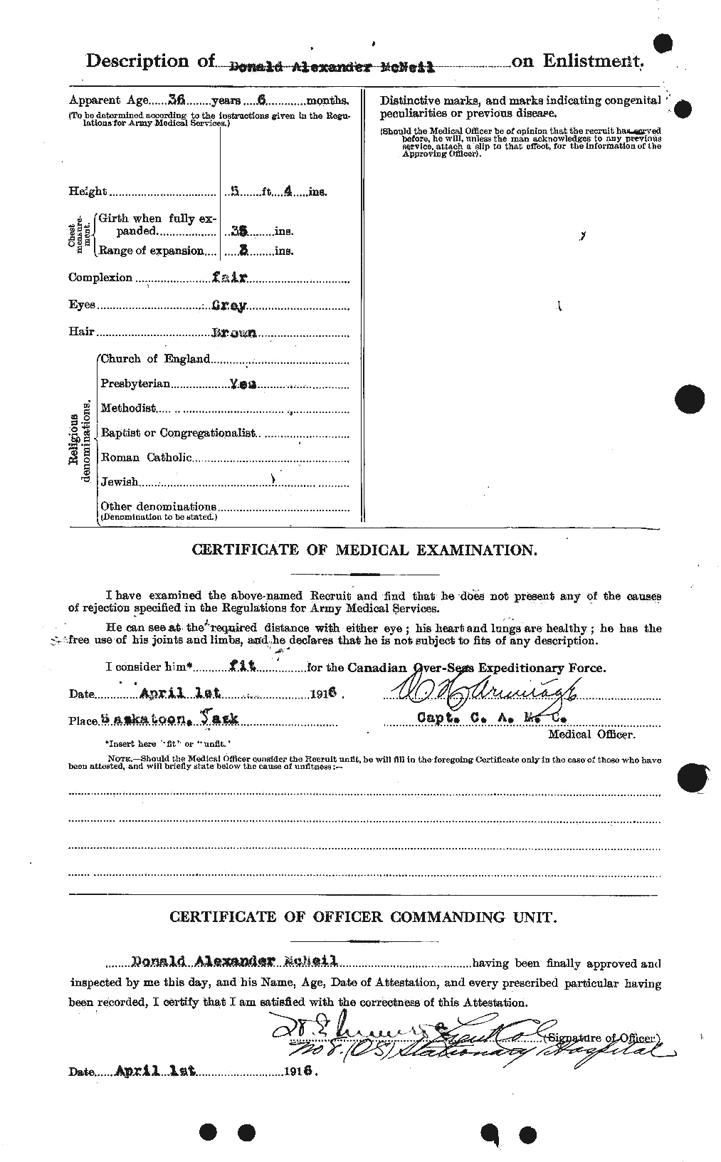 Personnel Records of the First World War - CEF 541790b