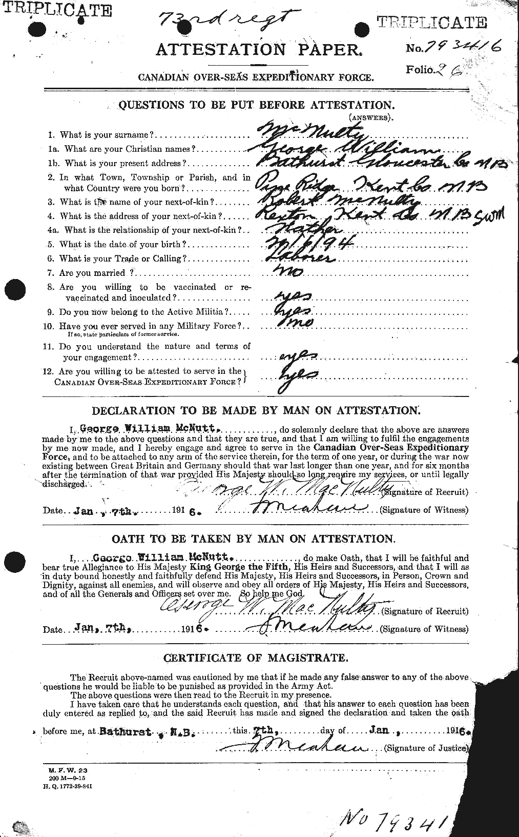 Personnel Records of the First World War - CEF 541910a