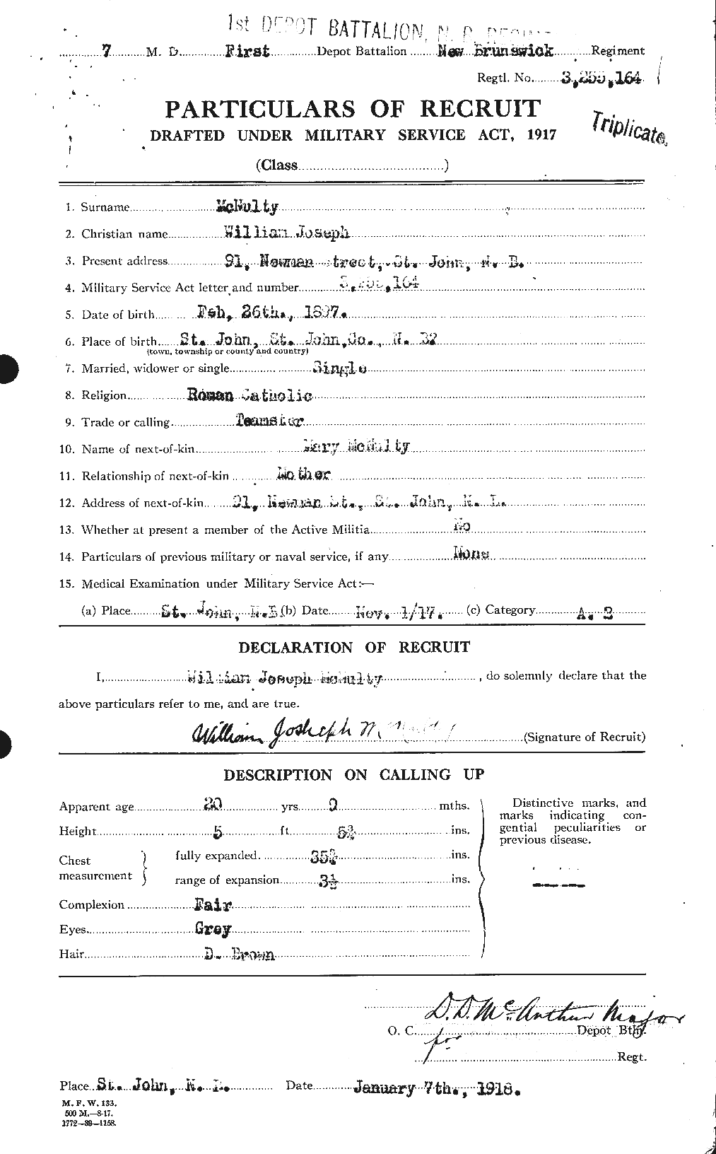 Personnel Records of the First World War - CEF 541964a