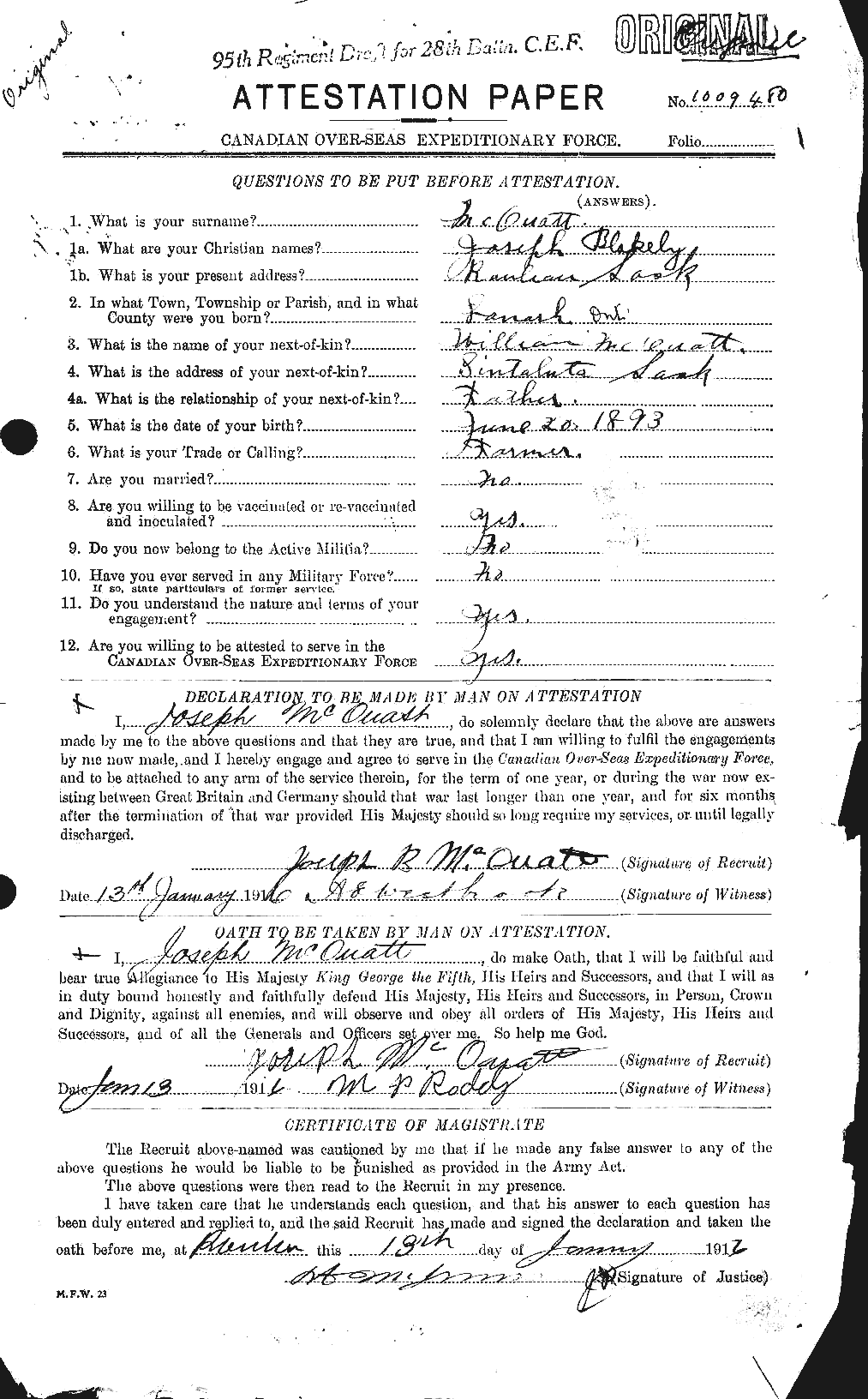 Personnel Records of the First World War - CEF 542049a