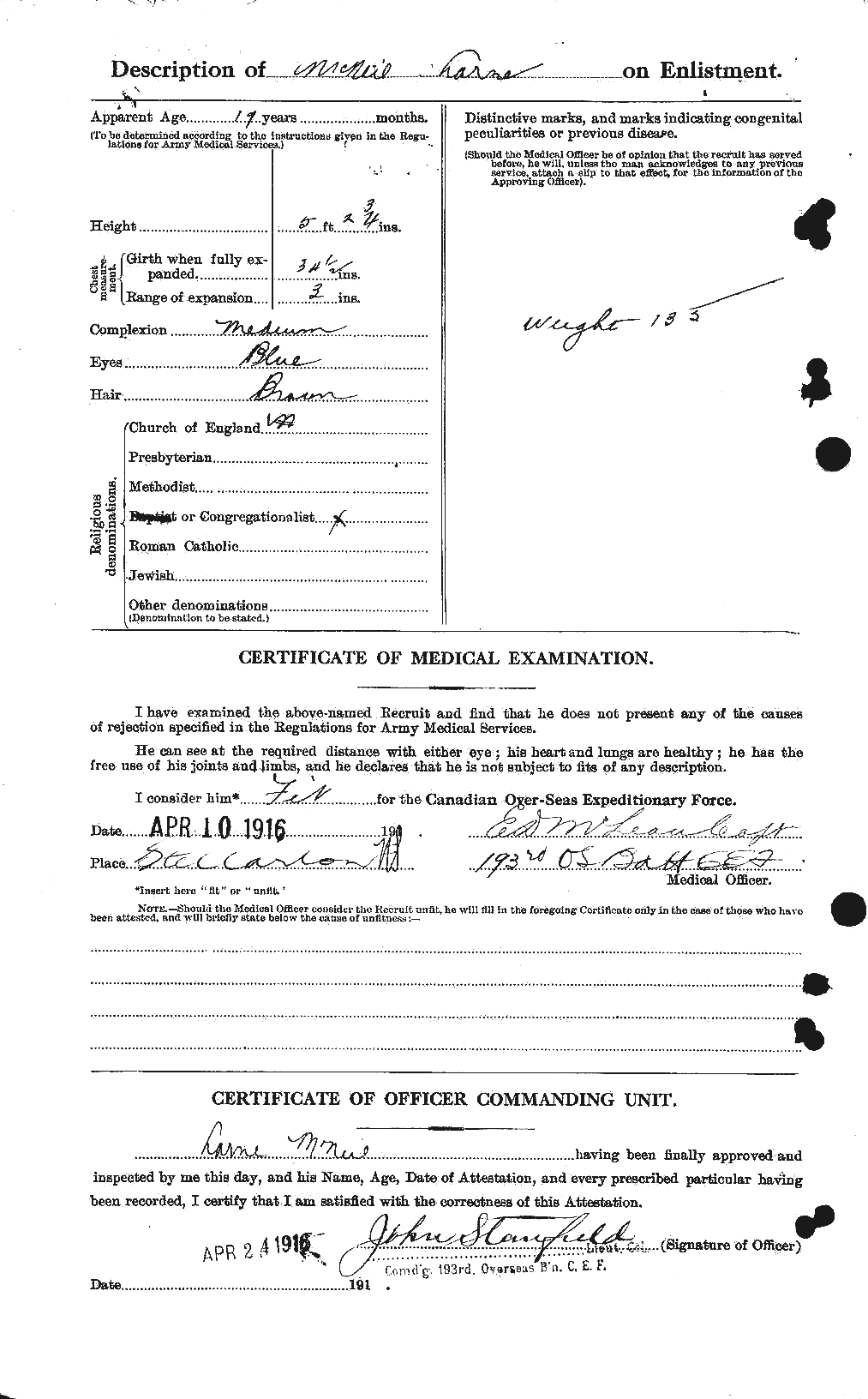 Personnel Records of the First World War - CEF 542386b