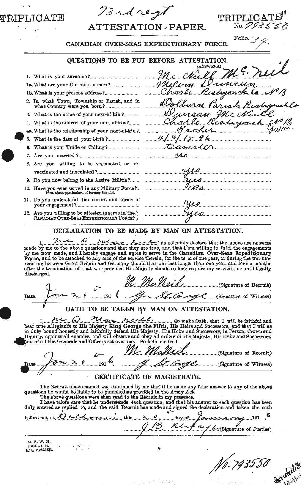 Personnel Records of the First World War - CEF 542398a