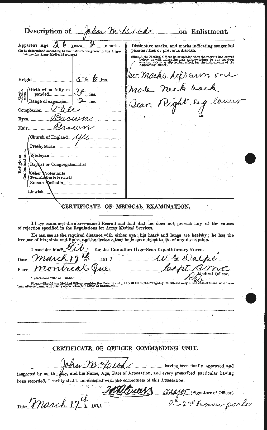 Personnel Records of the First World War - CEF 542571b