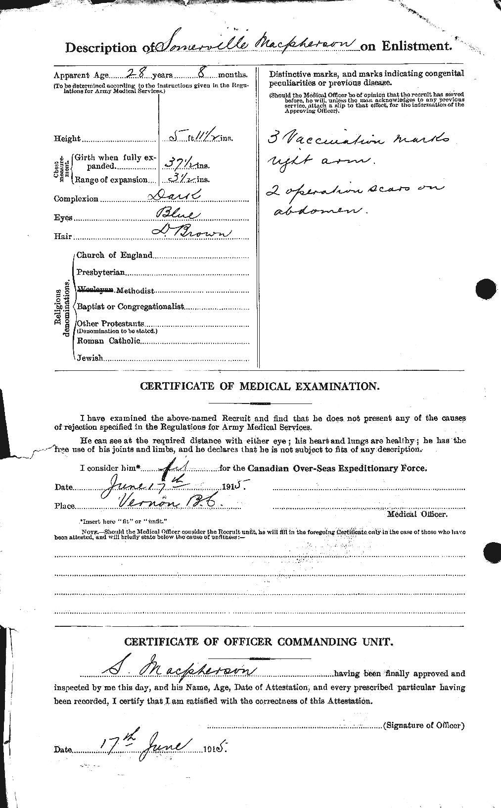 Personnel Records of the First World War - CEF 543295b