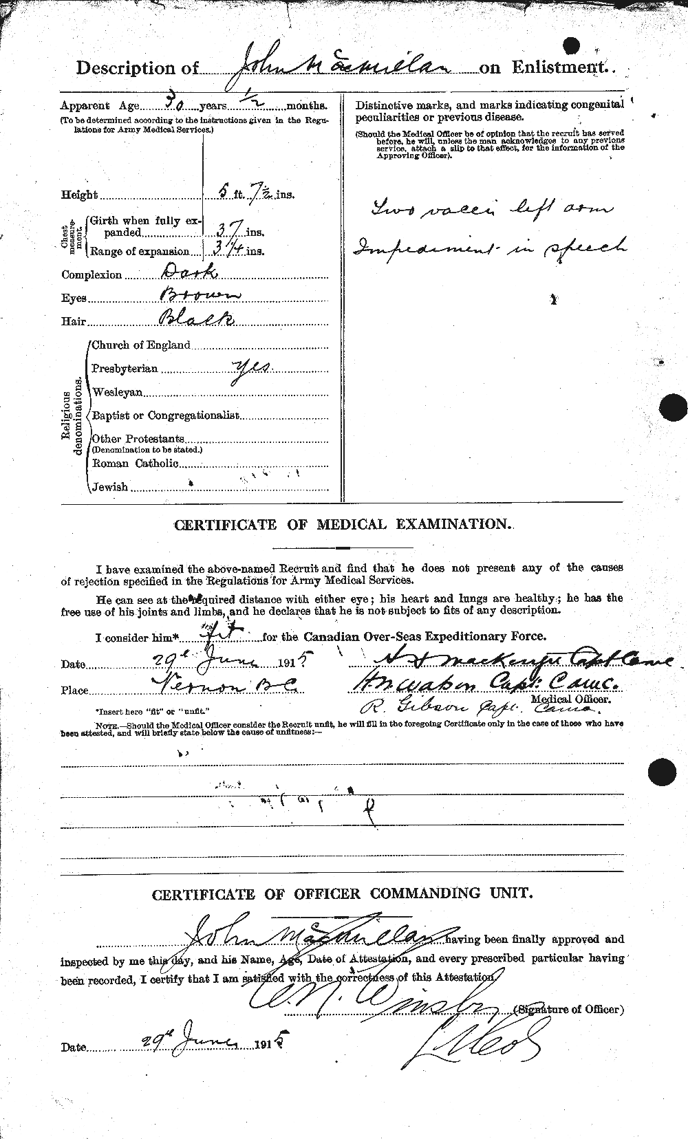 Personnel Records of the First World War - CEF 543971b