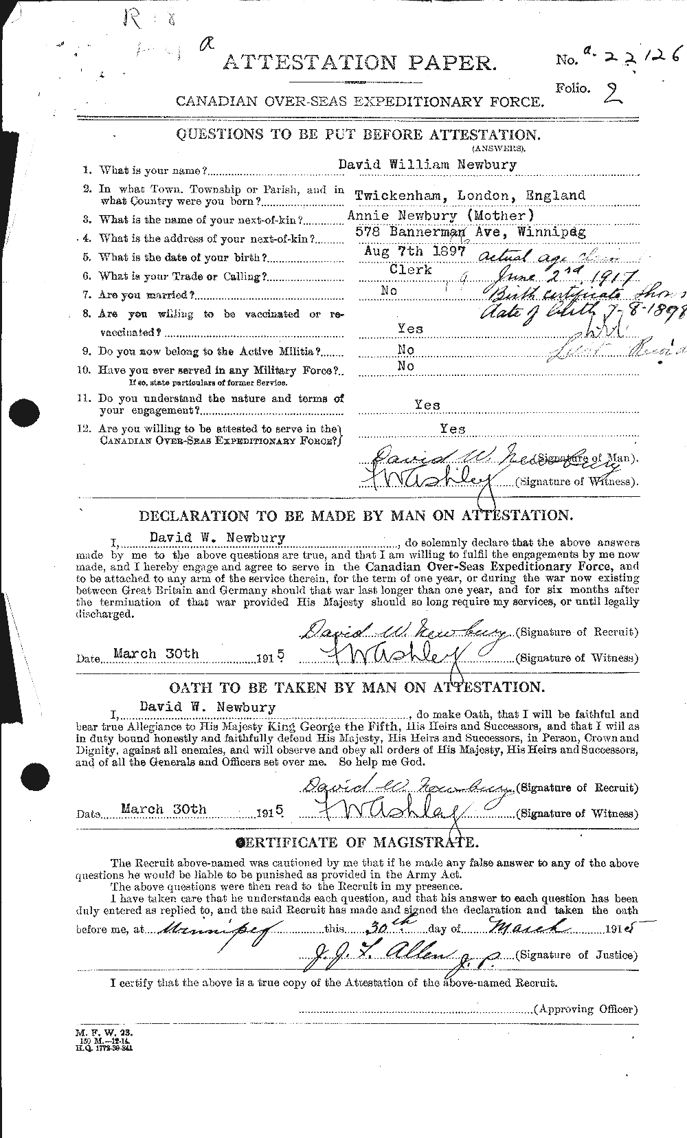 Personnel Records of the First World War - CEF 544115a