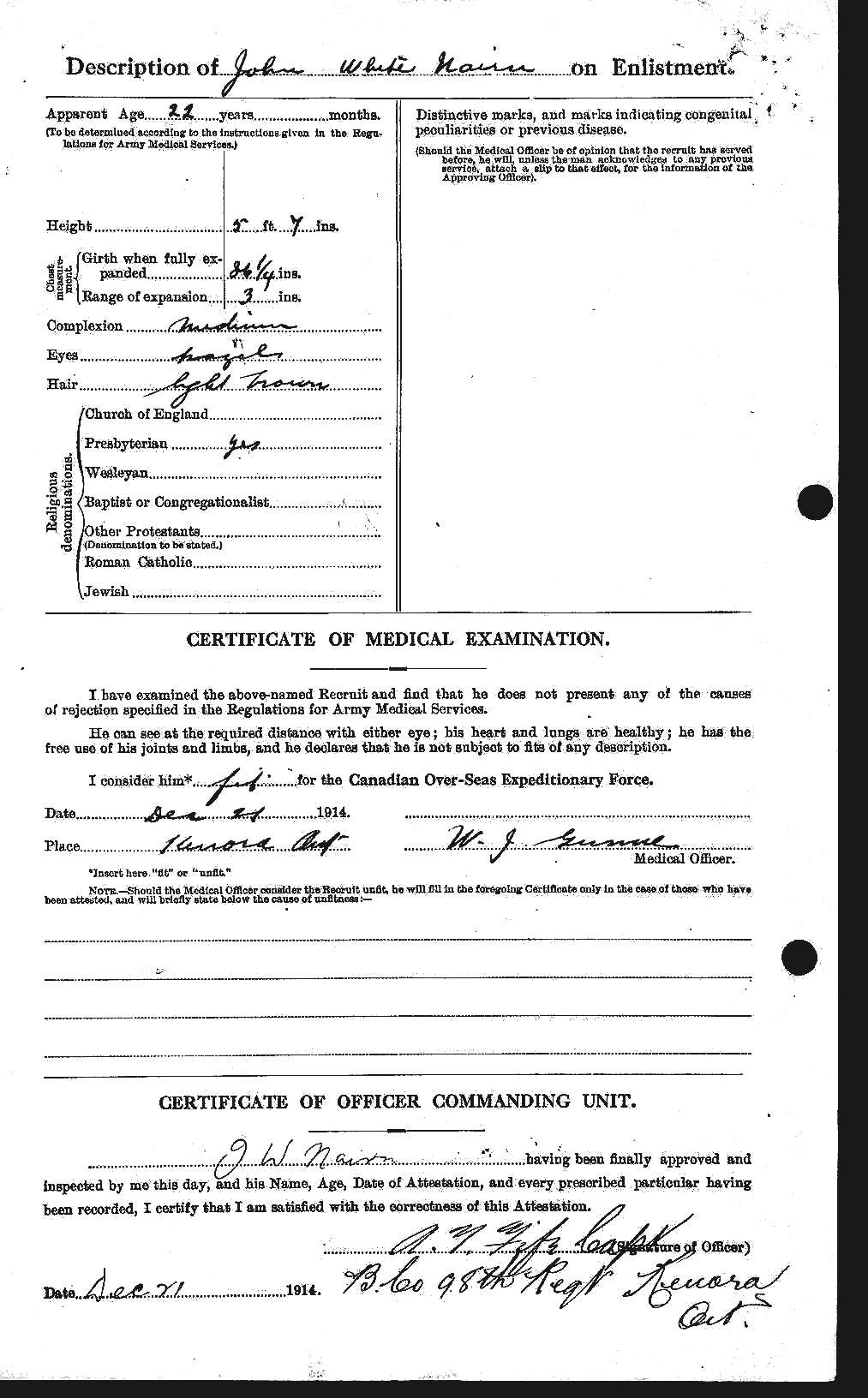 Personnel Records of the First World War - CEF 544398b