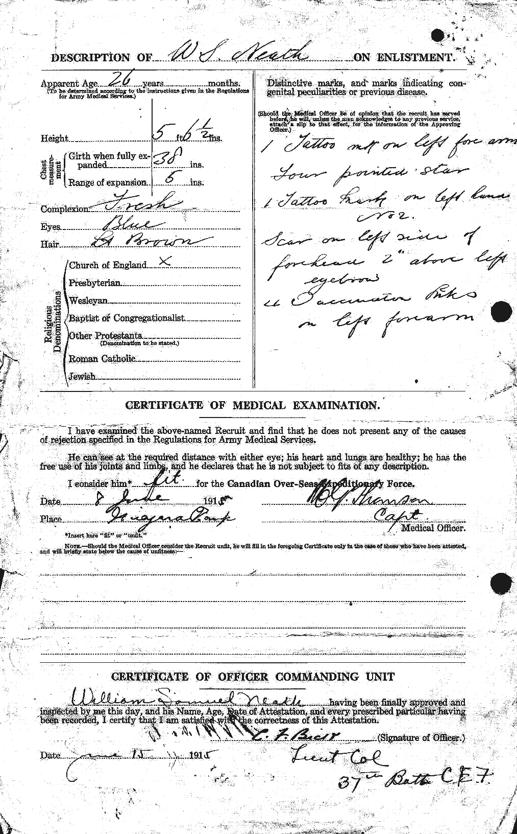 Personnel Records of the First World War - CEF 545075b