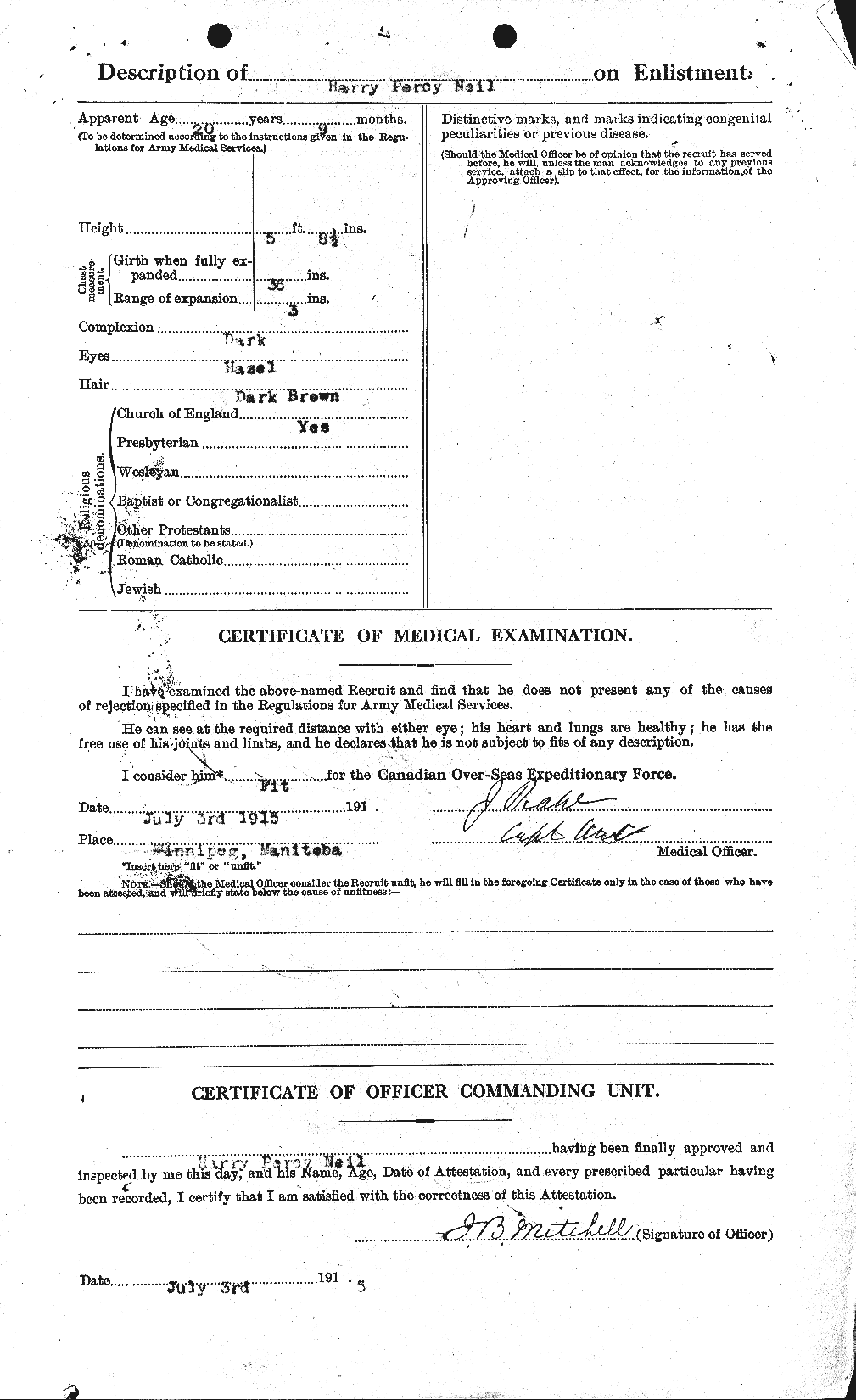 Personnel Records of the First World War - CEF 545584b