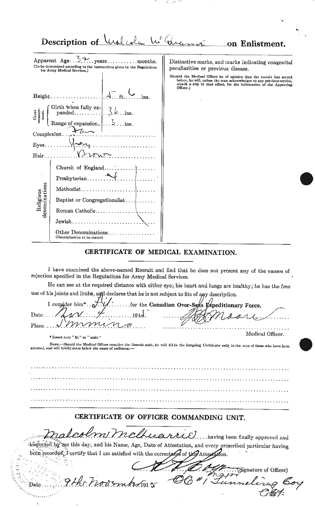 Dossiers du Personnel de la Première Guerre mondiale - CEC 545834b