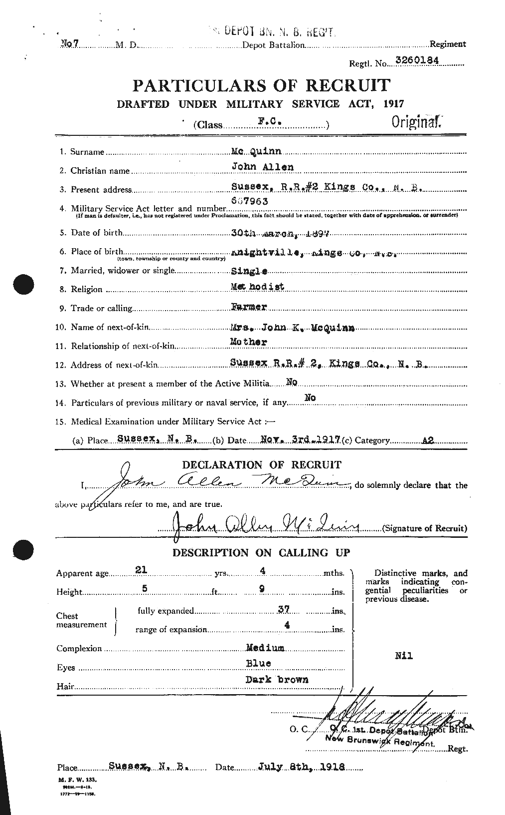 Personnel Records of the First World War - CEF 546045a