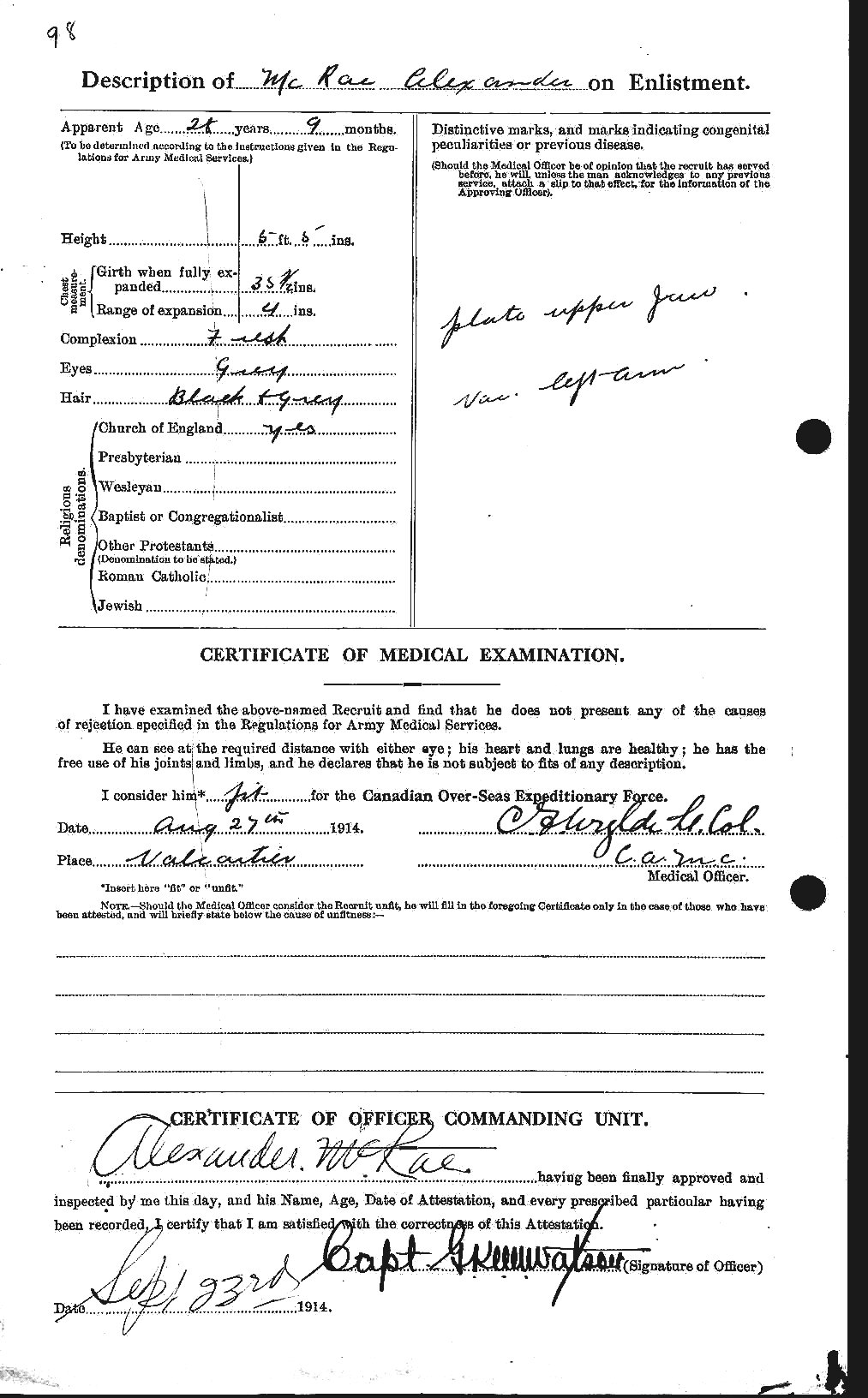 Personnel Records of the First World War - CEF 546092b